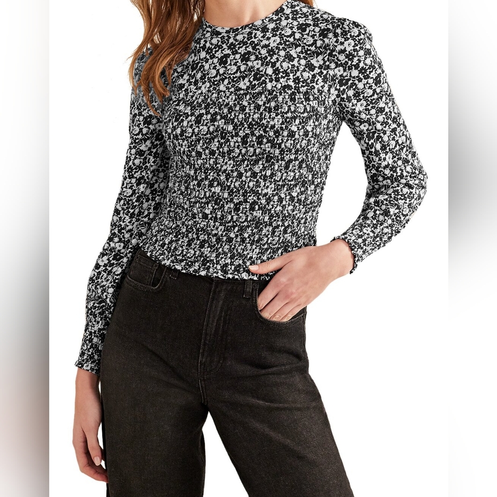 NWT Boden Smocked Bodice Top
